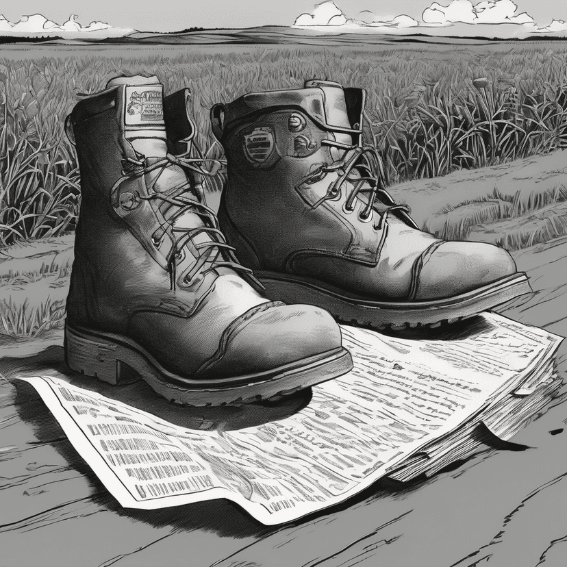 Boot's on the letter. Dill's still growing.