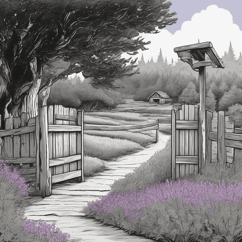 The field's bloom keeps the park alive.